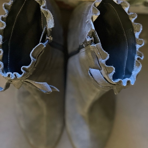 Suede High Heeled Booties - Picture 9 of 9